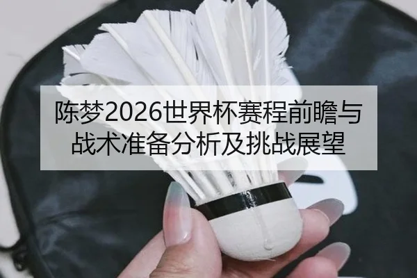 陈梦2026世界杯赛程前瞻与战术准备分析及挑战展望